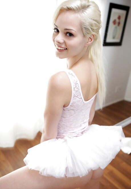 Hot american blond youthful Elsa Jean in uniform hard fucked after sucking big cock 